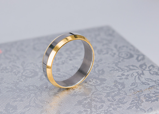 چین حلقه های انگشتی طلای ساده ساده، حلقه های طلای مردانه از جنس استنلس استیل تامین کننده