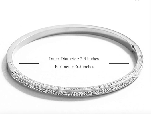 النگوهای تزیین شده دستبند 2.3 اینچی طلایی مچ بند لوکس