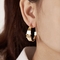 گوشواره های حلقه ای زنانه از جنس استنلس استیل ORAZIO گوشواره Huggie زیبا با منبت زیرکونیای مکعبی