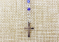 گردنبند Rosary کاتولیک از جنس استنلس استیل، گردنبند کراوات Rosary Cross گردن کریستال تامین کننده