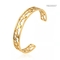 جواهرات با نام تجاری فردیت دستبند ستاره توخالی باز کننده النگوهای فولادی ضد زنگ