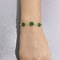 دستبند گرد پوسته سبز با نام تجاری مستقل زنجیر دستی از جنس استنلس استیل