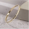 دستبند بدلیجات طلای نامزدی LOVE النگو حکاکی شده برای زنان