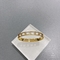 النگو بانوی استیل ضد زنگ طلای توخالی کالیدوسکوپ منبت کاری شده با دستبند الماس