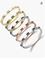دستبند دوستی 18 کیلویی طلایی با سنگ‌های زیرکونیایی مکعبی