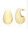 گوشواره زنانه حلقه باز طلا به شکل C 14 عیار پر شده با طلای کوچک بوهو ساحلی ساده ظریف دست ساز ضد حساسیت