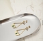 ست گوشواره برای سوراخ کردن چندگانه | ست گوشواره و حلقه حلقه‌ای با روکش طلا ۱۴ عیار حلقه کوچک ضد حساسیت