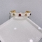 دستبند سنگ های قیمتی رنگارنگ از جنس استنلس استیل، النگوهای کاف پهن سفید برای عروسی