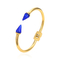 دستبند الماس بزرگ جفت جواهرات استیل ضد زنگ النگو قابل تنظیم طلای 14 عیار