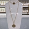 ست جواهرات با نام تجاری لوکس گردنبند آویز دستبند طرح خورشید استیل