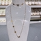 ست جواهرات استیل ضد زنگ گردنبند پروانه ای با نام تجاری لوکس